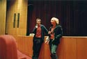 Nuno Sena com Leonor Areal,  realizadora de “A guerra do Iraque”